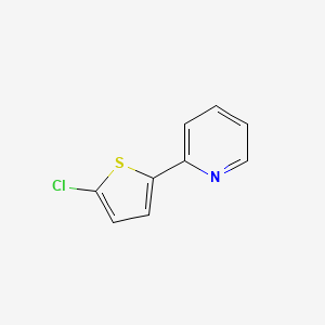 molecular formula C9H6ClNS B1355502 2-(5-氯-2-噻吩基)吡啶 CAS No. 123784-09-8