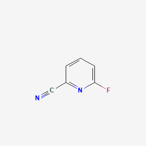 molecular formula C6H3FN2 B1355503 2-Cyano-6-fluoropyridine CAS No. 3939-15-9