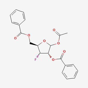 molecular formula C21H19FO7 B1355508 3-Fluoro-3-deoxy-D-ribofuranose 1-acetate 2,5-dibenzoate 
