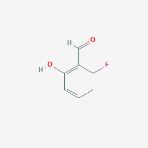 molecular formula C7H5FO2 B135551 2-氟-6-羟基苯甲醛 CAS No. 38226-10-7