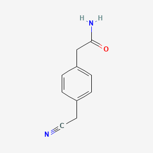 molecular formula C10H10N2O B1355515 2-[4-(Cyanomethyl)phenyl]acetamide CAS No. 99071-55-3
