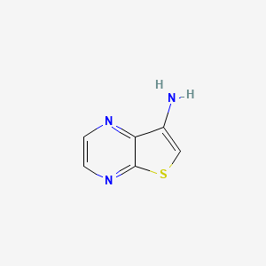 molecular formula C6H5N3S B1355523 Thieno[2,3-b]pyrazin-7-amine CAS No. 59944-75-1