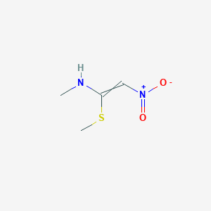 molecular formula C₄H₈N₂O₂S B135553 N-Methyl-1-(methylthio)-2-nitroethenamine CAS No. 61832-41-5