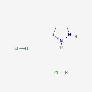 molecular formula C3H9ClN2 B1355532 Pyrazolidine dihydrochloride CAS No. 89990-54-5