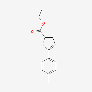 molecular formula C14H14O2S B1355533 Ethyl 5-(4-methylphenyl)thiophene-2-carboxylate CAS No. 61100-11-6