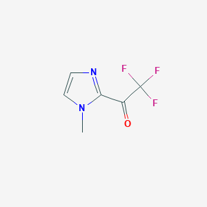 molecular formula C6H5F3N2O B1355536 2,2,2-trifluoro-1-(1-methyl-1H-imidazol-2-yl)ethanone CAS No. 62366-56-7