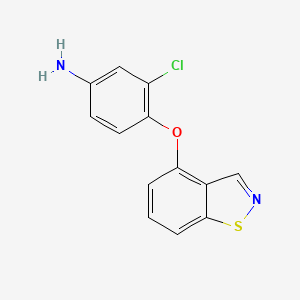 molecular formula C13H9ClN2OS B13555423 4-(Benzo[d]isothiazol-4-yloxy)-3-chloroaniline 