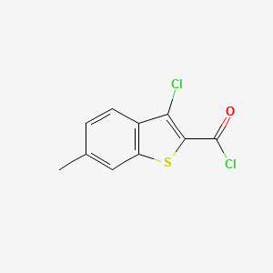 molecular formula C10H6Cl2OS B1355550 3-Chloro-6-methyl-1-benzothiophene-2-carbonyl chloride CAS No. 34576-87-9