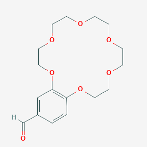 molecular formula C17H24O7 B1355552 4'-Formylbenzo-18-crown 6-Ether CAS No. 60835-74-7