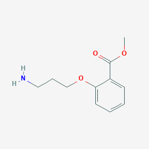 molecular formula C11H15NO3 B13555524 Methyl 2-(3-aminopropoxy)benzoate 