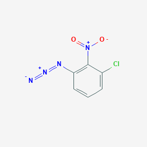 molecular formula C6H3ClN4O2 B13555557 1-Azido-3-chloro-2-nitrobenzene 