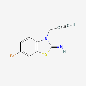 molecular formula C10H7BrN2S B1355561 6-bromo-3-(prop-2-yn-1-yl)benzo[d]thiazol-2(3H)-imine CAS No. 64677-65-2