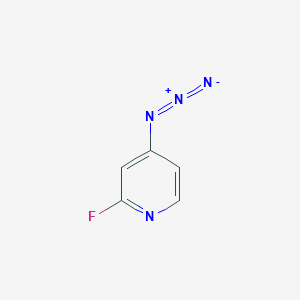 molecular formula C5H3FN4 B13555621 4-Azido-2-fluoropyridine 