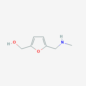 molecular formula C7H11NO2 B135557 {5-[(Methylamino)methyl]furan-2-yl}methanol CAS No. 66357-60-6