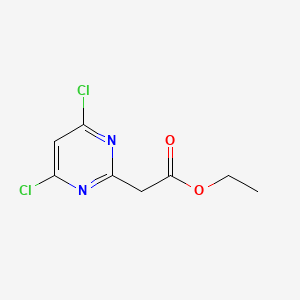 B1355571 Ethyl 2-(4,6-dichloropyrimidin-2-yl)acetate CAS No. 63155-10-2