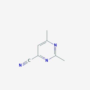 molecular formula C7H7N3 B1355574 2,6-Dimethylpyrimidine-4-carbonitrile CAS No. 64571-35-3