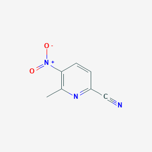 molecular formula C7H5N3O2 B1355605 6-Methyl-5-nitropicolinonitrile CAS No. 65169-58-6