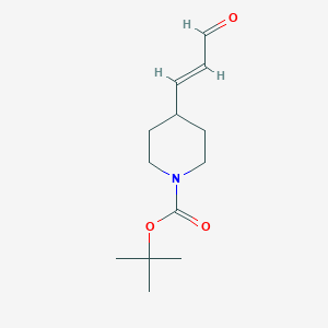 molecular formula C13H21NO3 B13556050 Tert-butyl 4-(3-oxoprop-1-en-1-yl)piperidine-1-carboxylate 