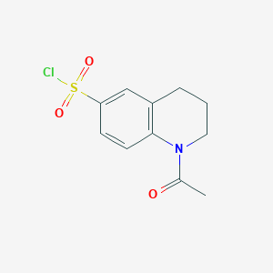 molecular formula C11H12ClNO3S B1355630 1-乙酰-1,2,3,4-四氢喹啉-6-磺酰氯 CAS No. 868964-04-9