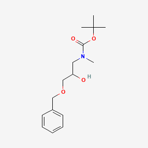 molecular formula C16H25NO4 B13556347 Tert-butyl (3-(benzyloxy)-2-hydroxypropyl)(methyl)carbamate 