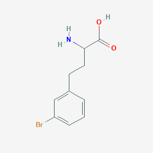 molecular formula C10H12BrNO2 B13556401 2-Amino-4-(3-bromo-phenyl)-butyric acid 