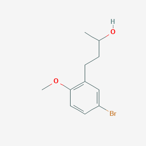molecular formula C11H15BrO2 B13556613 4-(5-Bromo-2-methoxyphenyl)butan-2-ol 