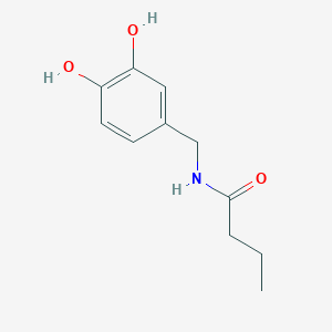 B135567 N-(3,4-Dihydroxybenzyl)butanamide CAS No. 125789-52-8
