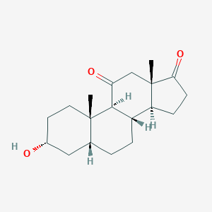 molecular formula C19H28O3 B135568 3-alpha-Hydroxy-5-beta-androstane-11,17-dione CAS No. 739-27-5