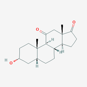 molecular formula C₁₉H₂₈O₃ B135568 11-Ketoetiocholanolone CAS No. 739-27-5