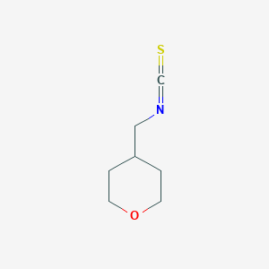 molecular formula C7H11NOS B13556856 4-(Isothiocyanatomethyl)oxane 