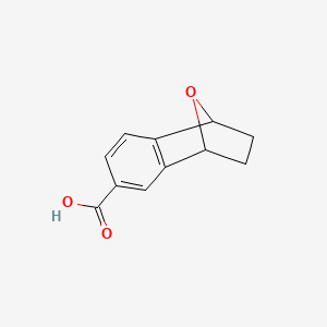 molecular formula C11H10O3 B13557026 11-Oxatricyclo[6.2.1.0,2,7]undeca-2,4,6-triene-4-carboxylic acid 