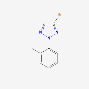 molecular formula C9H8BrN3 B13557038 4-bromo-2-(2-methylphenyl)-2H-1,2,3-triazole 
