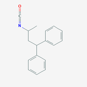 molecular formula C17H17NO B135571 (3-Isocyanato-1-phenylbutyl)benzene CAS No. 132195-06-3