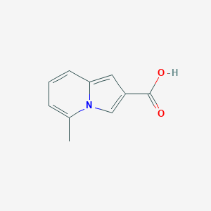 molecular formula C10H9NO2 B13557124 5-methylindolizine-2-carboxylic Acid 