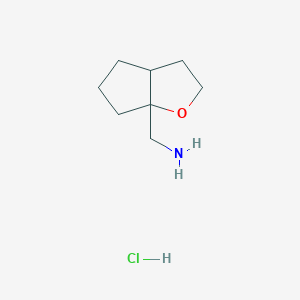 molecular formula C8H16ClNO B13557130 (Hexahydro-6aH-cyclopenta[b]furan-6a-yl)methanamine hydrochloride 
