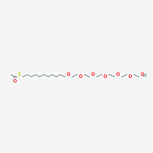 molecular formula C25H50O8S B135573 S-[11-[2-[2-[2-[2-[2-(2-hydroxyethoxy)ethoxy]ethoxy]ethoxy]ethoxy]ethoxy]undecyl] ethanethioate CAS No. 130727-53-6