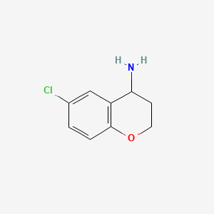 molecular formula C9H10ClNO B1355740 6-Chloro-chroman-4-ylamine CAS No. 765880-61-3