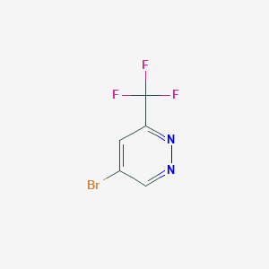 molecular formula C5H2BrF3N2 B13557411 5-Bromo-3-(trifluoromethyl)pyridazine CAS No. 2825007-92-7