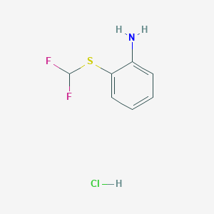 molecular formula C7H8ClF2NS B1355747 2-[(Difluoromethyl)thio]aniline hydrochloride CAS No. 29330-07-2
