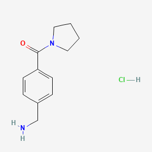 1-[4-(Pyrrolidin-1-ylcarbonyl)phenyl]methanamine hydrochloride