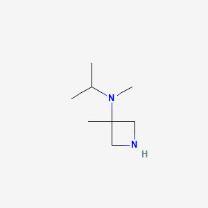 molecular formula C8H18N2 B13557743 N,3-dimethyl-N-(propan-2-yl)azetidin-3-amine 
