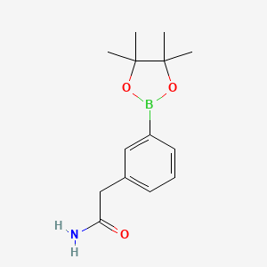 2-(3-(4,4,5,5-Tetramethyl-1,3,2-dioxaborolan-2-yl)phenyl)acetamide
