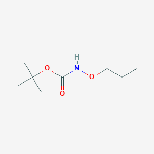 molecular formula C9H17NO3 B13557941 tert-butylN-[(2-methylprop-2-en-1-yl)oxy]carbamate 