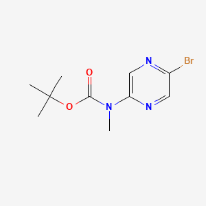molecular formula C10H14BrN3O2 B13557968 tert-butyl N-(5-bromopyrazin-2-yl)-N-methylcarbamate 