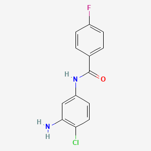 molecular formula C13H10ClFN2O B1355804 N-(3-Amino-4-chlorophenyl)-4-fluorobenzamide CAS No. 926249-00-5