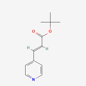 molecular formula C12H15NO2 B13558049 tert-Butyl (E)-3-(4-Pyridyl)acrylate 