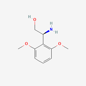 molecular formula C10H15NO3 B13558082 (s)-2-Amino-2-(2,6-dimethoxyphenyl)ethan-1-ol 