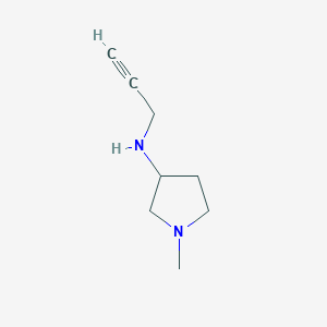 molecular formula C8H14N2 B13558088 1-methyl-N-(prop-2-yn-1-yl)pyrrolidin-3-amine 