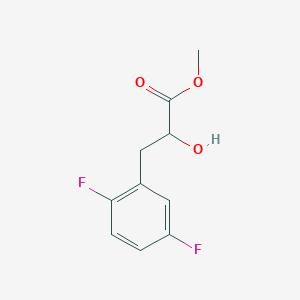 molecular formula C10H10F2O3 B13558132 Methyl 3-(2,5-difluorophenyl)-2-hydroxypropanoate 