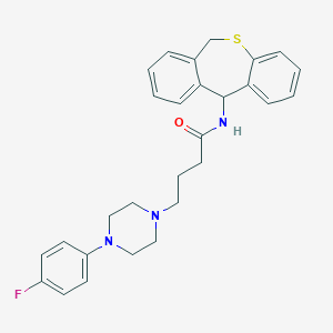molecular formula C28H30FN3OS B135582 Monatepil CAS No. 132019-54-6